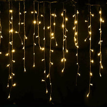 Cargar imagen en el visor de la galería, Cortina de Luces LED de Navidad 200 LED – 5 m, 40 Tiras, 8 Funciones interior y exterior