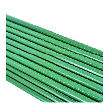 Cargar imagen en el visor de la galería, Pack 12 Tutores para Plantas de Acero Plastificado Verde Ø0.8-1.1 cm | Soporte para Tomates, Flores y Huerto | Varillas Jardín Varios Largos