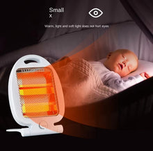 Cargar imagen en el visor de la galería, Estufa Halógena Calefactor portátil de bajo consumo, Calentador eléctrico con 2 potencias: 400W, 800W, de 2 tubos, Para el hogar y oficina