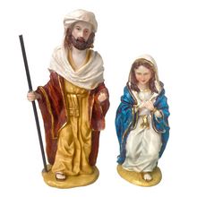 Cargar imagen en el visor de la galería, Nacimiento 5 piezas figuras Belen pesebre Resina Para Decoración de Navidad