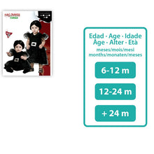 Cargar imagen en el visor de la galería, Disfraz Fantasma Negra Bebé Niña Infantil Para Halloween Carnaval Teatro