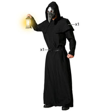 Cargar imagen en el visor de la galería, Disfraz Peste Túnica con capucha Hombre adulto Para Fiesta Halloween Calnaval Teatro