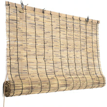Cargar imagen en el visor de la galería, Persiana Enrollable de Junco - Estor Cortina de Caña con Elevador Decoración para Ventanas o Puertas - Ideal para Casas de Campo
