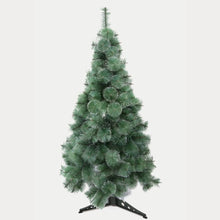 Cargar imagen en el visor de la galería, Árbol de pino negro y verde con nieve Navidad Artificial rama soporte metal PVC 60-210 cm