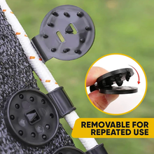 Cargar imagen en el visor de la galería, 50 Clips de Plástico para Malla de Sombra – Sujetadores Resistentes UV para Tela de Sombreo, Fijación Fácil para Jardín, Invernadero y Cultivos