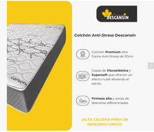 Cargar imagen en el visor de la galería, Colchón con Núcleo de Muelles Ensacados y Capa Viscoelástica Premium: Adaptabilidad Perfecta, Independencia de Lechos y Máxima Frescura Garantizada - Maxia market