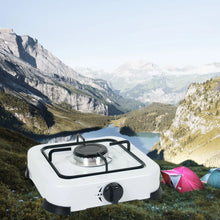 Cargar imagen en el visor de la galería, Hornillo de un fuego de gas cocina 28x28x7 cm 1 quemador camping aire libre acampada