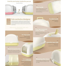 Cargar imagen en el visor de la galería, Aseo Gato Arenero Sanitaria Cerrado Bandeja Arena para Gatos Mascotas con Pala