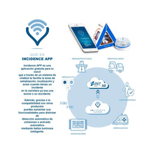 Cargar imagen en el visor de la galería, HELP FLASH - Luz Emergencia AUTÓNOMA, Señal v16 Preseñalización de Peligro, con Base Imantada, Baliza Luz Emergencia AUTÓNOMA HOMOLOGADA Señalización Vehículos normativa DGT