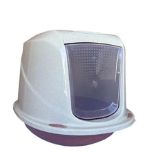 Cargar imagen en el visor de la galería, Arenero Baño Aseo WC Casa para Gato Mascota con Tapa Puerta Portátil Arenero, Gatera, Bandeja