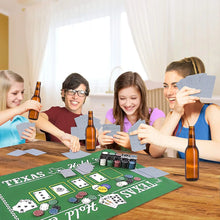 Cargar imagen en el visor de la galería, Set de póker Caja de Metal, 200 fichas de póker, 2 Cubiertas, botón de repartido, Juegos de Cartas Poker chips, Juegos con fichas