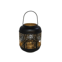 Cargar imagen en el visor de la galería, Candelabro Portavela Metal Dorado y Negro para Decoración de Casa
