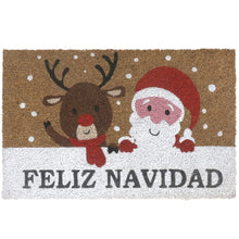 Cargar imagen en el visor de la galería, Felpudo Muerdago Decoracion de Papa Noel Merry Christmas Para Decoracion de Naviadad 40 X 60 cm