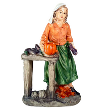 Cargar imagen en el visor de la galería, Set de 4 Figuras de Belén – Pastores Recolectores 13 cm en Resina - Gerimport