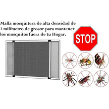 Cargar imagen en el visor de la galería, Mosquitera con Marco Plata extensible de aluminio adaptable a ventanas, anti-insectos (mosquitos o moscas)