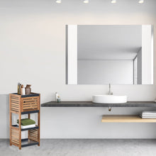 Cargar imagen en el visor de la galería, Mueble De Baño Armario Bajo Acacia y MDF 36,5 X 30 X 83 Cm - Element