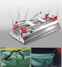 Cargar imagen en el visor de la galería, Barbacoa de Carbón Acero Inoxidable Plegable portátil 73x33x71 cm, Una Sensación Comoda, Estetico y Resistente, Facil de Limpiar