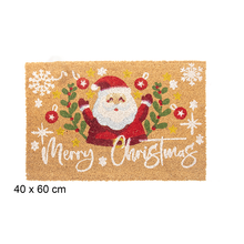 Cargar imagen en el visor de la galería, Felpudo Muerdago Decoracion de Papa Noel Merry Christmas Para Decoracion de Naviadad 40 X 60 cm