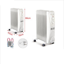 Cargar imagen en el visor de la galería, Radiador de aceite portatil, 2000 W, termostato ajustable, 9 elementos - Kmt Style
