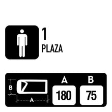 Cargar imagen en el visor de la galería, Saco de Dormir Aktive Sport con Cremallera 180x75 Cm -1200GSM 0°-15°C para Camping y Senderismo