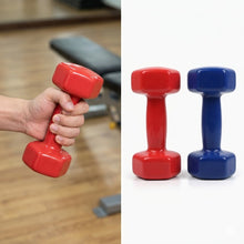 Cargar imagen en el visor de la galería, Mancuernas de Fitness 2 Piezas 1 kg a 6 kg para Entrenamiento en Casa Gimnasio Pilates Ergonómicas y Duraderas en Rojo o Azul Color Aleatorio 4 kg, 6 kg. Color se envía al azar