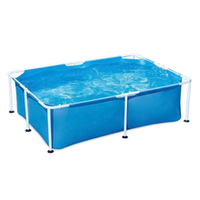 Cargar imagen en el visor de la galería, Piscina Desmontable Rectangular Infantil y Familiar 213x152x61 cm con Estructura Metálica Resistente