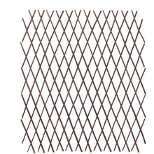 Cargar imagen en el visor de la galería, Valla Celosía plegable Mimbre extensible de madera natural enrejada soporte para cerca para planta trepadora
