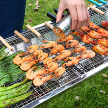 Cargar imagen en el visor de la galería, Barbacoa de Carbón Acero Inoxidable Plegable portátil 73x33x71 cm, Una Sensación Comoda, Estetico y Resistente, Facil de Limpiar