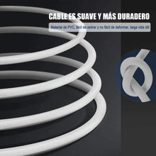 Cargar imagen en el visor de la galería, Cable alargador de enchufe plano electrico Extensible con PROTECCIÓN 2,3,4 m
