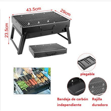 Cargar imagen en el visor de la galería, Barbacoa de carbón portátil, Barbacoa Para Mesa, parrilla plegable para jardín, Picnics, fiesta, cocina al aire libre, Camping