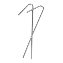 Cargar imagen en el visor de la galería, Piquetas Metálicas para Camping 40 Piezas Ø3 mm x 15cm – Estacas de Acero para Tienda de Campaña, Toldos y Jardín