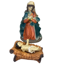 Cargar imagen en el visor de la galería, Nacimiento Belén Grande 11 figuras Portal de Belén Reyes Magos María Jesús y José 28-30cm