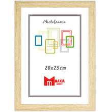 Cargar imagen en el visor de la galería, Maxia Market Marco Foto Color Haya Hecho Madera, Ancho de Bastidor 2 cm con Acabado Elegante