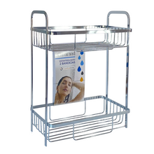 Cargar imagen en el visor de la galería, Comfortime - Estantería de Baño 2 Bandejas Iron Choeme Plated 29 x 18 x 39 cm