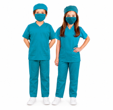 Cargar imagen en el visor de la galería, Disfraz Doctor Medico Enfermera Unisex Para niño Niña Infantil de Carnaval Teatro