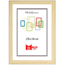 Cargar imagen en el visor de la galería, Maxia Market Marco Foto Color Haya Hecho Madera, Ancho de Bastidor 2 cm con Acabado Elegante