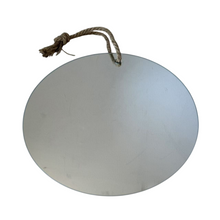 Cargar imagen en el visor de la galería, Espejo rústico Decoración montado en la pared con cuerda de Yute colgante para baño dormitorio salón