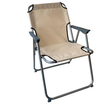 Cargar imagen en el visor de la galería, Silla de playa plegable con reposabrazos de Plástico Estructura Metal Cayo ancho de Exteriores