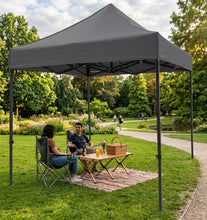 Cargar imagen en el visor de la galería, Carpa Plegable 2x2 m Impermeable con Altura Regulable 2,67-2,94 m | Cenador Portátil para Jardín, Terraza, Camping y Eventos | Estructura de Acero + PVC 420D