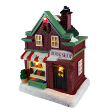Cargar imagen en el visor de la galería, Casa con Luz LED de Navidad Tienda de Regalos, Librería y Teatro Figura Decorativa 10x7.5x14.5 cm Para Decoracion de Navidad