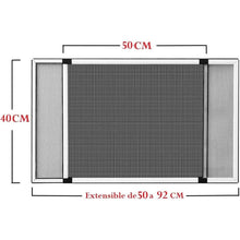 Cargar imagen en el visor de la galería, Mosquitera con Marco Plata extensible de aluminio adaptable a ventanas, anti-insectos (mosquitos o moscas)