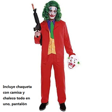 Cargar imagen en el visor de la galería, Disfraz Mad Clown Joker Hombre Cine y TV Adulto para Halloween Carnaval Teatro