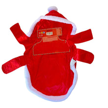 Cargar imagen en el visor de la galería, Disfraz de Papá Noel Santa Claus para Perro Mascota Talla M Poliéster