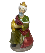 Cargar imagen en el visor de la galería, Nacimiento Belén Grande 11 figuras Portal de Belén Reyes Magos María Jesús y José 28-30cm