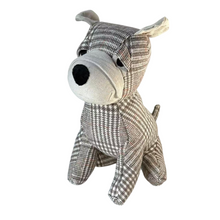 Cargar imagen en el visor de la galería, Bonito ratón con bufanda, perro, gato, saco para puerta, tope de puerta de relleno de arena, animales pesados, 1 kg, bonita decoración del hogar, juguete para niños (gris)