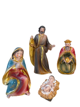 Cargar imagen en el visor de la galería, NACIMIENTO 9 PIEZAS 17CM NAVIDAD BELÉN ESCENA PESEBRE FIGURAS