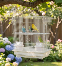 Cargar imagen en el visor de la galería, Jaula para Pájaros con Bandeja Extraíble, Comederos y Accesorios - Color Aleatorio