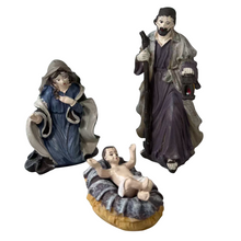 Cargar imagen en el visor de la galería, Nacimiento Belén 10 figuras Portal de Belén Reyes Magos María Jesús y José, Altura 15 cm