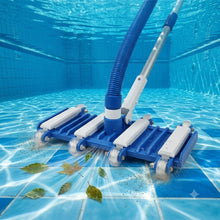 Cargar imagen en el visor de la galería, Cabezal de Vacío para Piscina Estándar con 8 Ruedas, Limpiafondos Manual de Gran Eficiencia, Compatible con Manguera de 2.7cm, Material ABS+PE