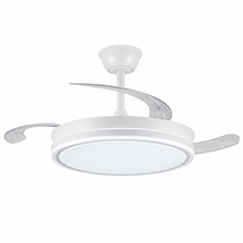 Cargar imagen en el visor de la galería, Ventilador de Techo LED con Luz, Control Remoto, 6 Velocidades, Motor Silencioso, Función Reversible y Temporizador